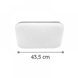 InLight White Acrylic Ceiling Light (42163-B-White)
