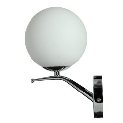 ARLIGHT SPOTLIGHTS WITH WHITE GLASS IN SPHERICAL SHAPE AND NICKEL BASE