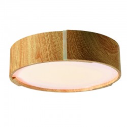 InLight Brown aluminum and acrylic ceiling lamp (6153-A-Wood)