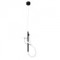 InLight Hanging lamp in black metal and silicone tube (6014)