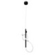 InLight Hanging lamp in black metal and silicone tube (6014)